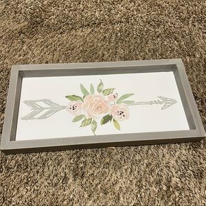Hobby Lobby Floral Arrow Sign
